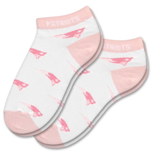 New England Patriots Women's Pink Socks, Medium (2-pack)