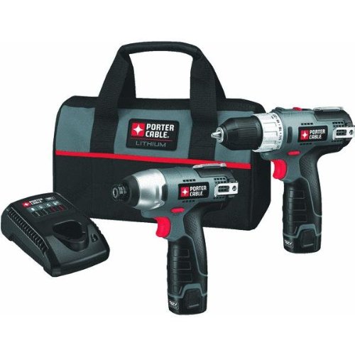 Black friday Porter-Cable PCL212IDC-2 12-Volt Max Compact Lithium-Ion 2-Tool Kit