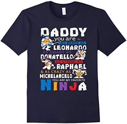 Men's Happy Father's Day Daddy You Are My Favorite Ninja Tshirt XL Navy
