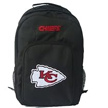 NFL Kansas City Chiefs Southpaw Backpack, Black, Medium
