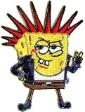 Spongebob Squarepants Cartoon Patch - Grunge Punk Bob