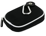rooCASE Nylon Hard Shell (Black) Carrying Case with Memory Foam for Sony Cy ....