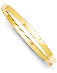 14k Flexible Bangle Bracelet, Size 8