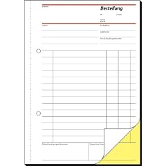 Sigel SD051 Bestellung, 1. und 2. Blatt bedruckt, selbstdurchschreibend, A5, 2x40 BL