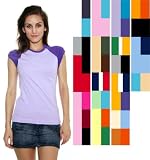 American Apparel Womens Cap Sleeve Raglan T-Shirt