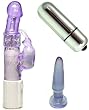 Vibratex Rabbit Habit Vibrator Phthalate Free Elastomer Adult Anal Sex Toy Kit