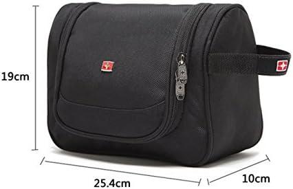 Victoriacross Men / Women Toiletry Bag, Cosmetic Bag, Travelling Bags Size: 25.4 x 19 x 10 cm. (L x W x H) Black Color
