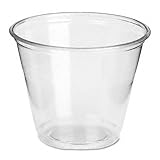 Dixie Products - Dixie - Clear Plastic PETE Cups, Cold, 9 oz, Regular Size, 20 Packs of 50/Carton - Sold As 1 Carton - A safe, disposable attractive alternative to glass. - Shatter resistant. -