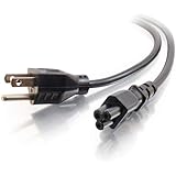 C2G / Cables To Go 27400 AWG 3-Slot Laptop Power Cord for NEMA 5-15P to IEC320C5 (6 Feet)