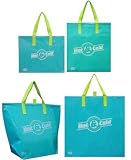 Insulated Tote Bag Variety 4 Pack, Aqua