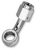 Goodridge Chrome 45 degree Female Banjo Adapter PMCHD005