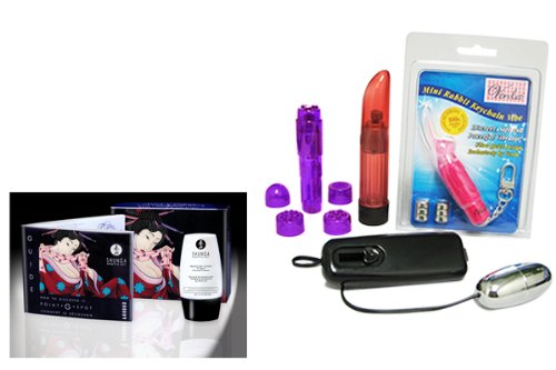 Shunga G Spot Arousal Cream Rain Of Love Bundle - Adult Toy Sex Kit