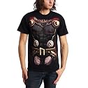 Mad Engine Men's Nordic Armor Costume T-Shirt, Black, Medium