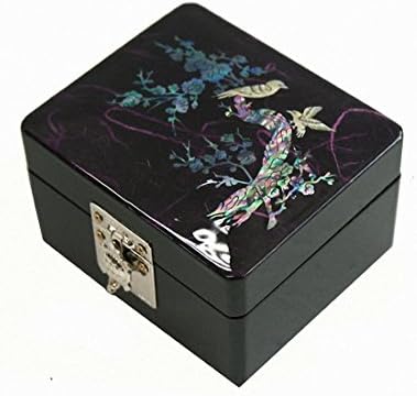 Lacquer ware Iinlaid new mother of pearl handcrafted jewelry case,jewel box trinket box
