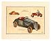 Automobile Type Renault Decorative Art Poster Print by Laurence David, 18x15