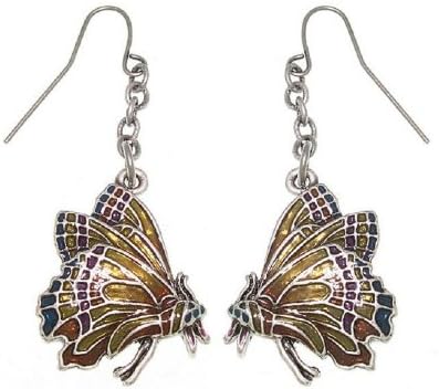 Jewelry Trends Pewter Monarch Butterfly Dangle Earrings By Jody Bergsma Fairy Artist