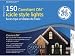 GE String-A-Long Constant On Icicle Lights, Clear