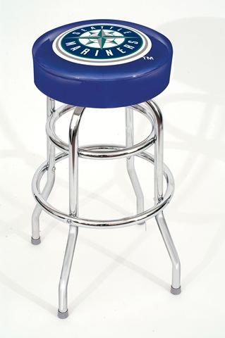 Seattle Mariners Backless Swivel Sports Bar Stool