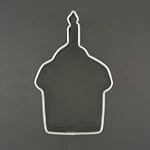 Cupcake with Candle Metal Cookie Cutter for Birthday Party Favors or Scrapbooking Craft Stencil $1.00