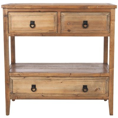 Safavieh American Home Collection Bedford 3 Drawer Sideboard, Light Oak