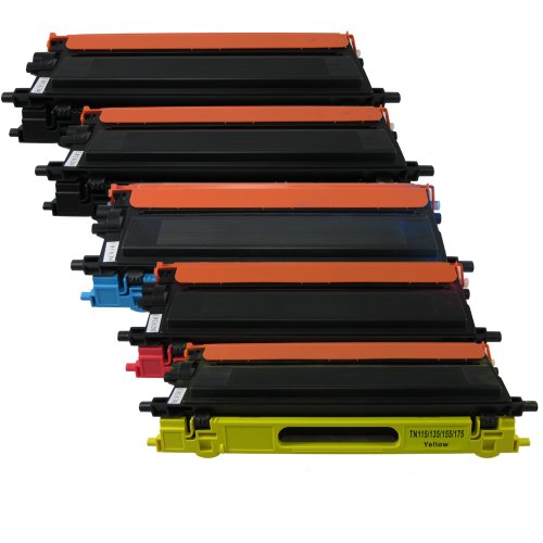 Sophia Global Compatible Toner Cartridge Replacement for Brother TN-115 2 Black, 1 Cyan, 1 Magenta, 1 Yellow