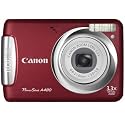 Canon PowerShot A480 10 MP Digital Camera with 3.3x Optical Zoom and 2.5-inch LCD (Deep Red)
