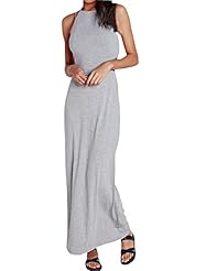Sexy Jersey Sleeveless Ankle Length Club Dress/Party Dress/Maxi Dress 