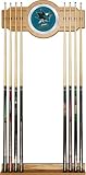 San Jose Sharks Pool Cue Rack With Mirror