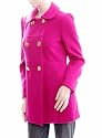Anastasia Fashions - Fushia Rosa Strukturiert  Doppeltes Breasted  Damen WinterJacke
