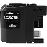 Brother Printer LC207BK Super High Yield Ink Cartridge, Black