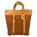Newport Canvas and Leather Flat Tote in Tan