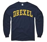 Drexel Dragons Navy Arch Long Sleeve T-Shirt
