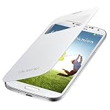 ORIGINAL SAMSUNG GALAXY S4 i9500 SIV S VIEW FLIP CASE COVER IN POLAR WHITE EF-CI950BWE WITH FREE DIGIBABA® MICROFIBRE CLEANING CLOTH.