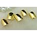 LOCOMO 12pc Metallic Color Electroplated Acrylic False Fake Full Nail Tip Art Gold NAC010GOL
