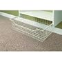 Easy Track 1308 Wire Basket, White, 8 Inch
