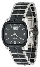Oniss #ON605-L1 Women's Sappir Black Ceramic Watch with Stainless Steel Trim