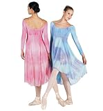 Adult Long Sleeve Tie-Dye Dress - N8234