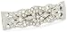 1928 Bridal Silver Tone Crystal Simulated Freshwater Pearl Barrette