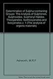 The determination of sulphur-containing groups