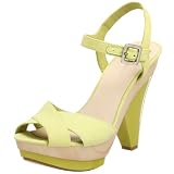 Nine West Women's Ira Ankle Strap Platform,Lt Green,6 M US