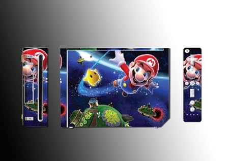 Super Mario Bros Sunshine Sticker Vinyl Decal Skin Protector Cover #1 for Nintendo Wii
