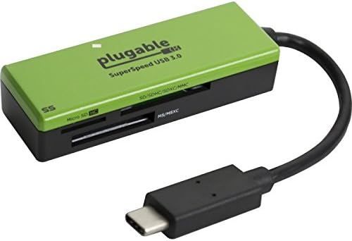 Plugable Technologies USBC-FLASH3 USB C MULTI CARD READ SD/SDHC/SDXC/MICRO SD SONY MS/MSXC