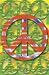 Peace (Red, White & Blue, Green) Art Poster Print - 24