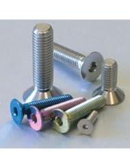 Home Improvement: Titanium Countersunk Bolt M5 x (0.8mm) x 25mm Blue - Pro-Bolt Generic