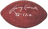 Larry Csonka Autographed NFL Football with 1972 17-0 Inscription