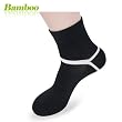 Landisun 3Pairs Mens Bamboo Black White Ankle Socks Long-lasting DeodorantBS5101