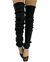 Luxury Divas Extra Long Thick Slouchy Knit Dance Leg Warmers