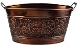 Old Dutch 836 18 x 10.5 x 9.5 Inch Antique Embossed Heritage Party Tub