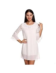 Sexy Chiffon Short Lace Flared-Skirt Party Dress 