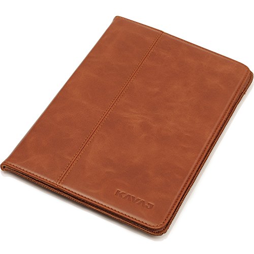 KAVAJ leather case cover "Berlin" for the Apple iPad Mini 3, iPad mini 2 (Retina Display) and iPad mini cognac brown - genuine leather with stand-up feature. Thin Smart Cover as premium accessory for the original Apple iPad mini